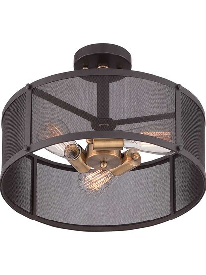 Alternate View 3 of Union Station Semi Flush-Mount Ceiling Light.