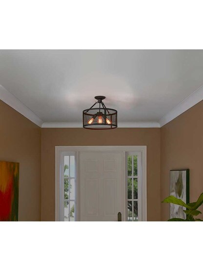 Alternate View of Wilder Semi-Flush Mount Ceiling Light.