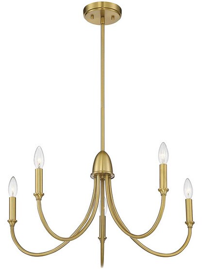 Alternate View 2 of Cameron 5 Light Chandelier.