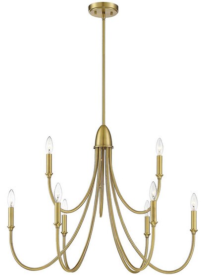 Alternate View 2 of Cameron 9 Light Chandelier.