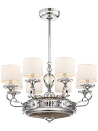 Levantara Air-Ionizing Fan D'Lier in Polished Chrome