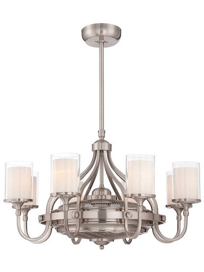 Etesian Air-Ionizing Fan d'Lier in Satin Nickel.