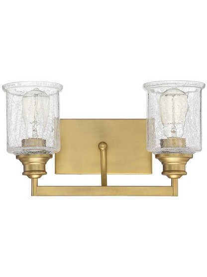 Alternate View 2 of Hampton Warm Brass 2 Light Bath.