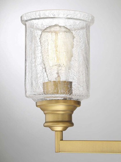 Alternate View 4 of Hampton Warm Brass 3 Light Bath.