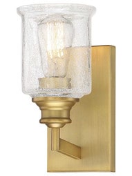 Hampton Warm Brass 1 Light Bath.