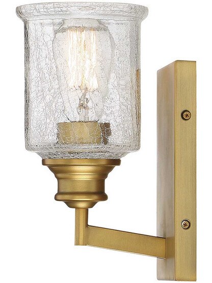 Alternate View 3 of Hampton Warm Brass 1 Light Bath.