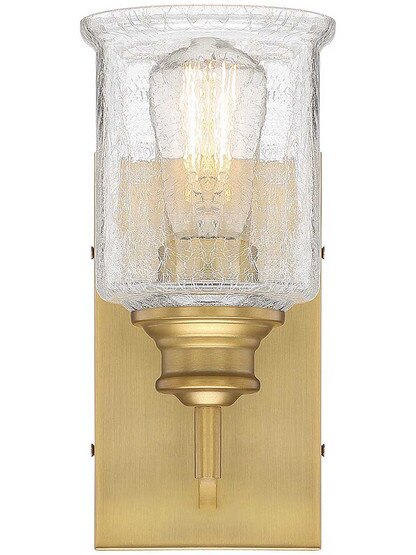 Alternate View 4 of Hampton Warm Brass 1 Light Bath.