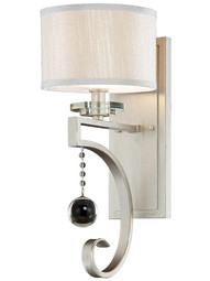 Rosendal 1-Light Wall Sconce in Silver Sparkle