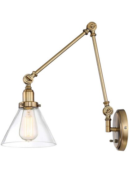 Alternate View of Drake 1 Light Adjustable Sconce.