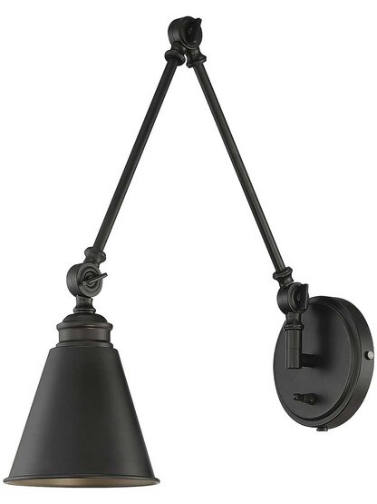 Alternate View of Morland Adjustable Wall Sconce.