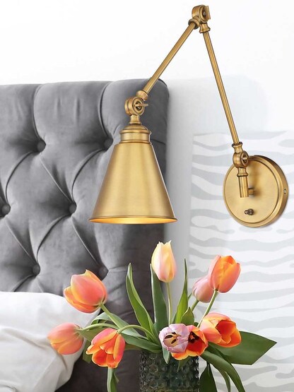 Alternate View 4 of Morland Adjustable Wall Sconce.