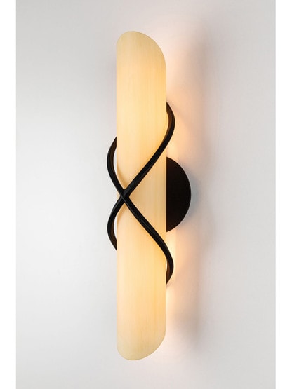 Roxbury Horizontal 2-Light Bath Sconce with Provence Glass Shade