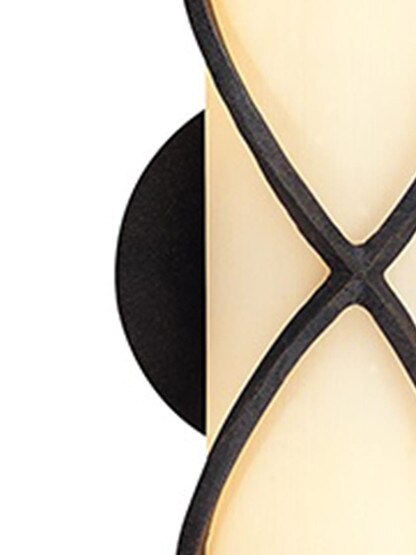 Roxbury Horizontal 2-Light Bath Sconce with Provence Glass Shade