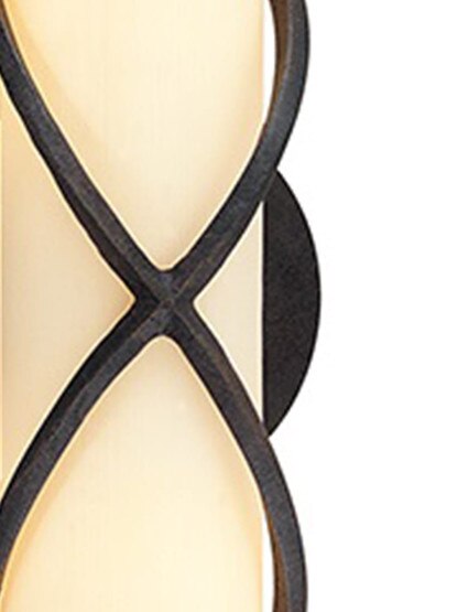 Roxbury Horizontal 2-Light Bath Sconce with Provence Glass Shade