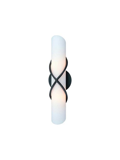 Roxbury Horizontal 2-Light Bath Sconce with Matte Opal Glass Shade