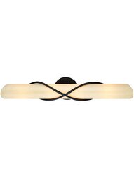 Roxbury Horizontal 4-Light Bath Sconce with Provence Glass Shade.