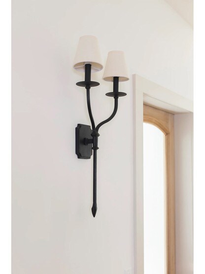 La-Brea 2-Light Wall Sconce in French Iron