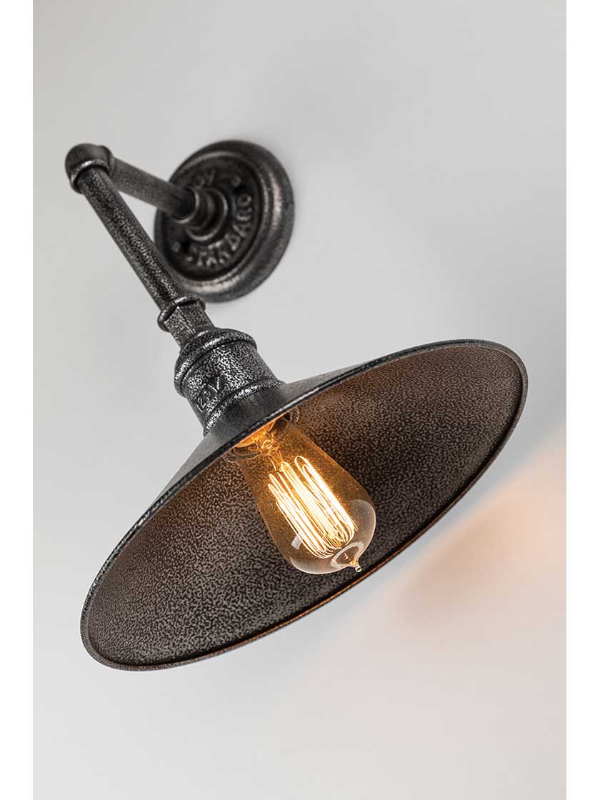 Alternate View of Toledo Collection 11 Inch Wall Sconce in Old Silver