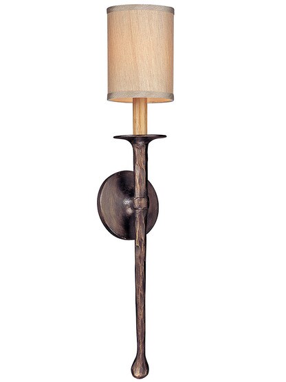 Faulkner Small 1-Light Wall Sconce in Bronze.