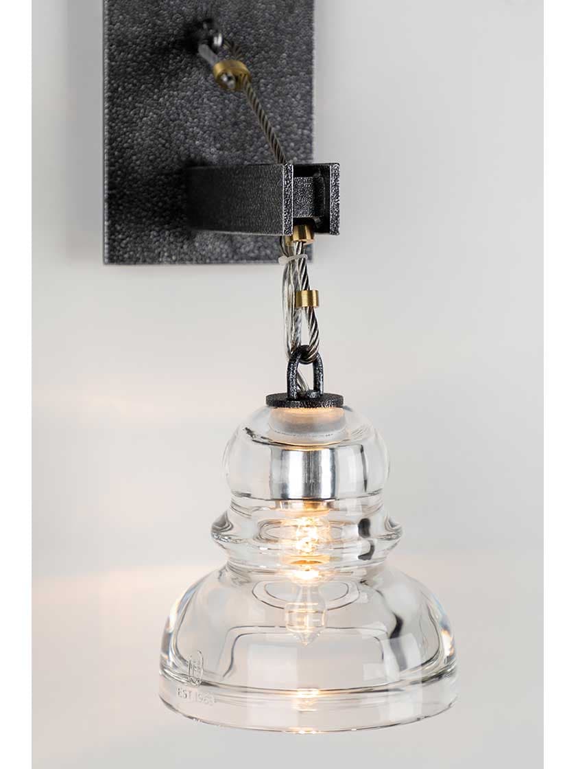Alternate View 4 of Menlo Park 1-Light Sconce in Old Silver.