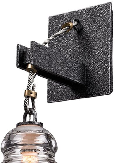 Menlo Park 1-Light Sconce in Old Silver