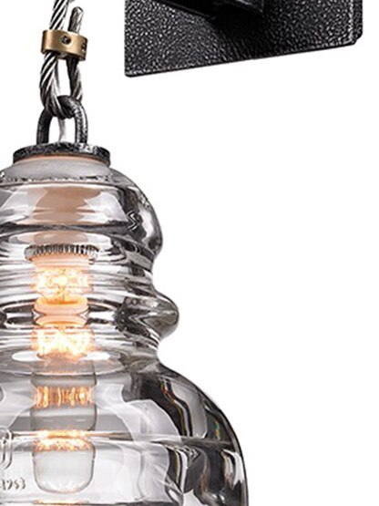 Menlo Park 1-Light Sconce in Old Silver