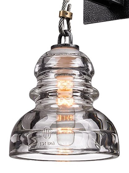 Menlo Park 1-Light Sconce in Old Silver