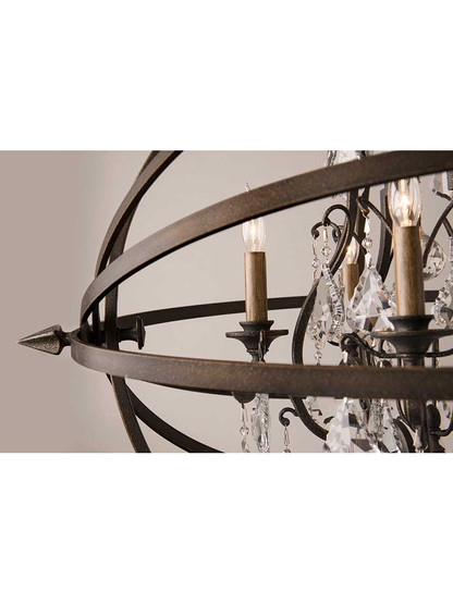 Byron Collection 4 Light Chandelier in Vintage Bronze