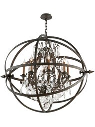 Byron Collection 8 Light Chandelier in Vintage Bronze