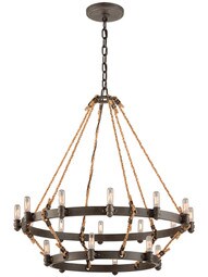 Pike Place Two Tier 18-Light Chandelier