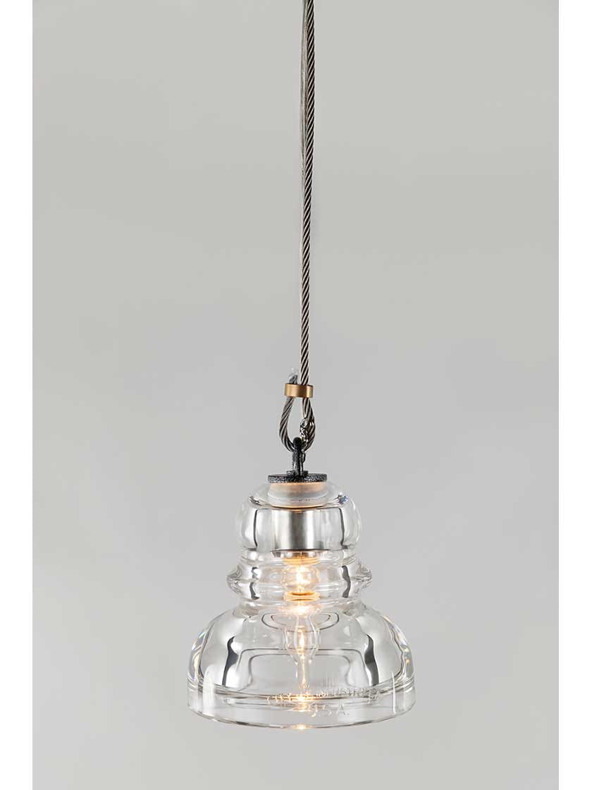 Alternate View 2 of Menlo Park Mini Pendant in Old Silver.