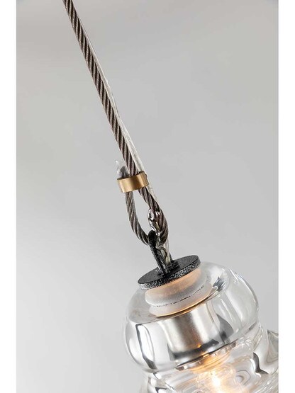 Alternate View 2 of Menlo Park 3-Light Pendant in Old Silver.
