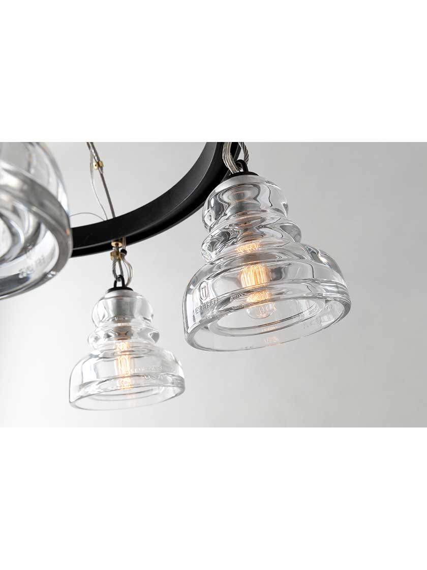 Alternate View 2 of Menlo Park 10-Light Chandelier in Old Silver.