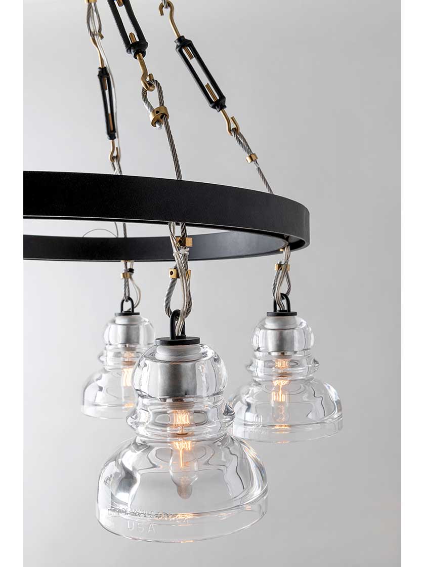 Alternate View 4 of Menlo Park 10-Light Chandelier in Old Silver.