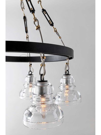 Alternate View 4 of Menlo Park 10-Light Chandelier in Old Silver.
