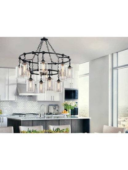 Alternate View of Gotham 12-Light Chandelier.