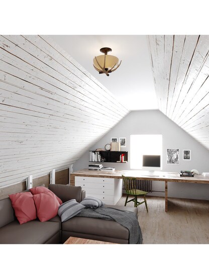 Yoho 12" Semi-Flush Ceiling Light