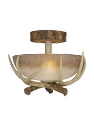 Lodge 12 inch Semi-Flush Mount Ceiling Light.
