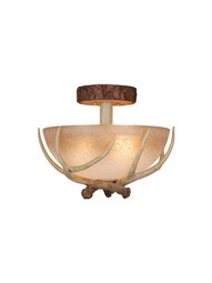 Lodge 16 inch Semi-Flush Mount Ceiling Light.