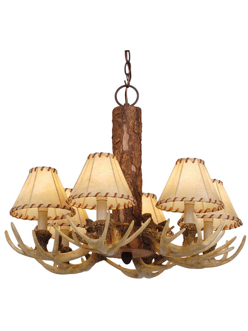 Lodge 6 Light Chandelier House of Antique Hardware