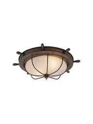 Orleans 15" Outdoor Flush-Mount Ceiling Light