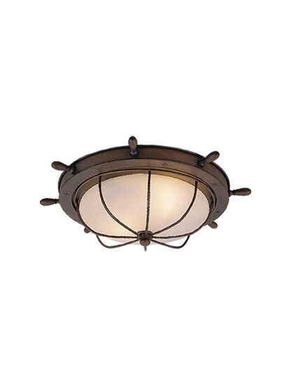 Orleans 15 inch Outdoor Flush-Mount Ceiling Light.