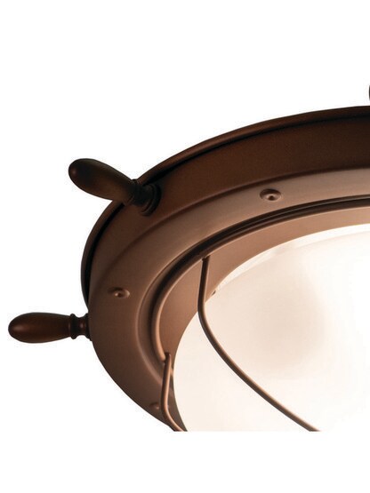 Orleans 15" Outdoor Flush-Mount Ceiling Light
