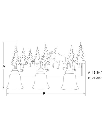 Yellowstone 3-Light Bath Sconce