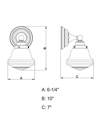 Huntley 1-Light Bath Sconce