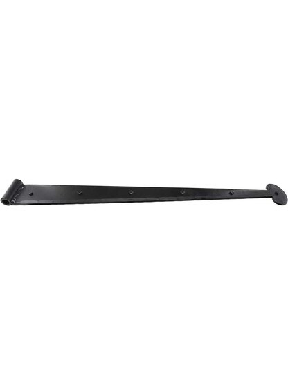 Alternate View of Heavy Duty Forged Iron Strap Hinge With Bean Design