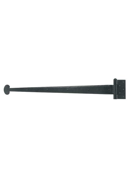 Alternate View 4 of Heavy Duty Forged Iron Strap Hinge With Bean Design