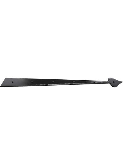 Alternate View of Heavy Duty Forged Iron Dummy Strap With Heart Design.