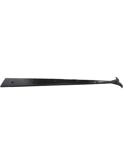 Alternate View of Heavy Duty Forged Iron Dummy Strap With Whale Tail Design