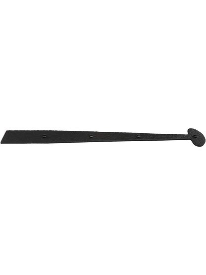 Alternate View of Rough Forged Iron Dummy Hinge Strap With Bean Design